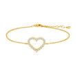 Silver bracelet heart OBINOR