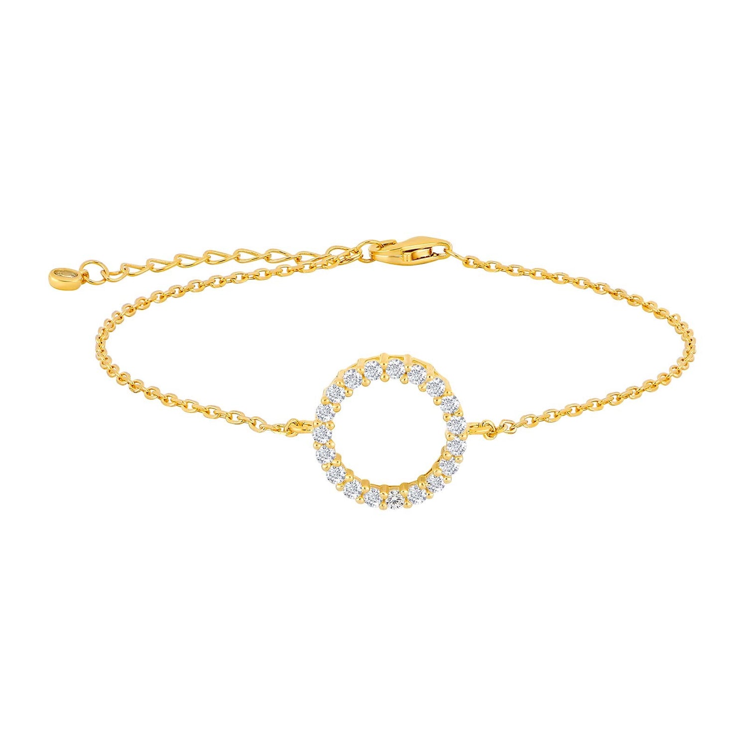 Silberarmband Kreis OBINOR - Vergoldet