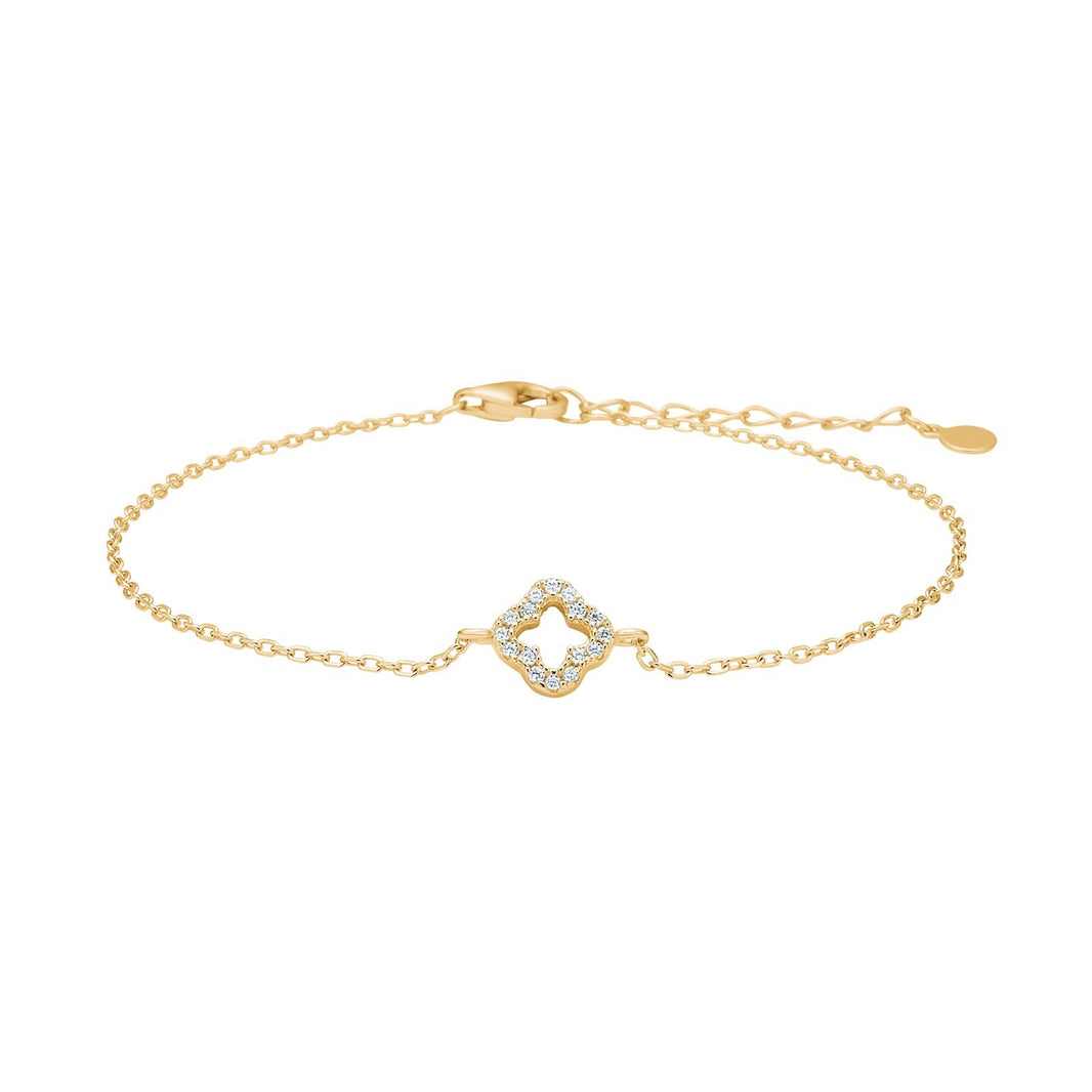 Silberarmband vierblättriges Kleeblatt PAMELANOR