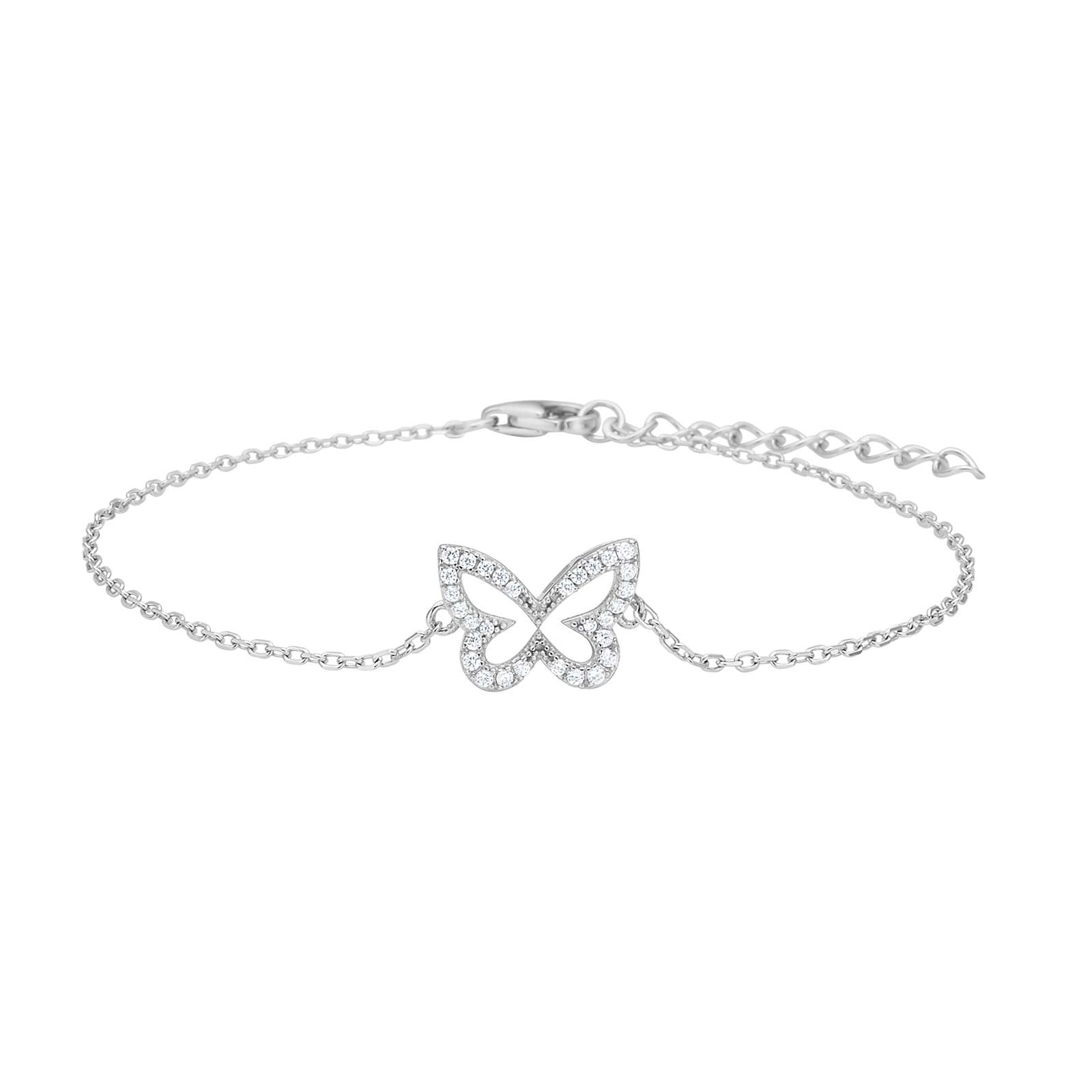 Silver bracelet butterfly PAMELANOR