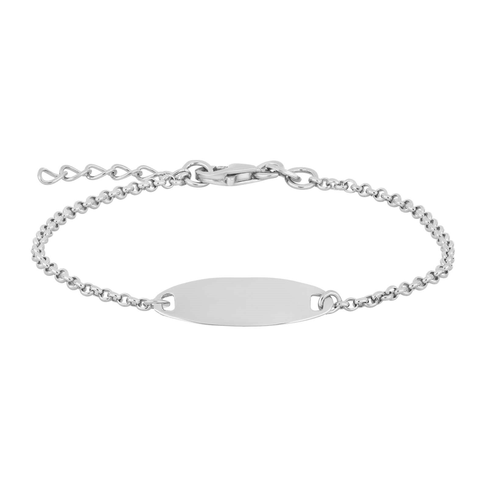 Silberarmband mit Platte