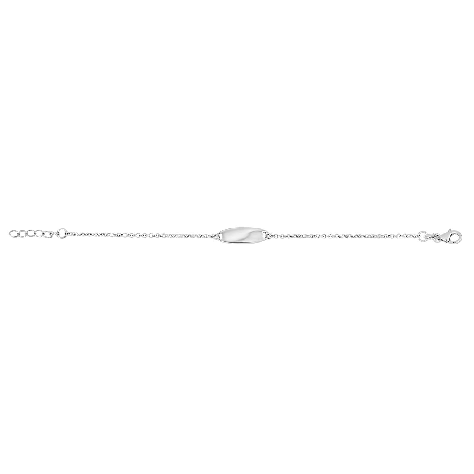 Silberarmband mit Platte