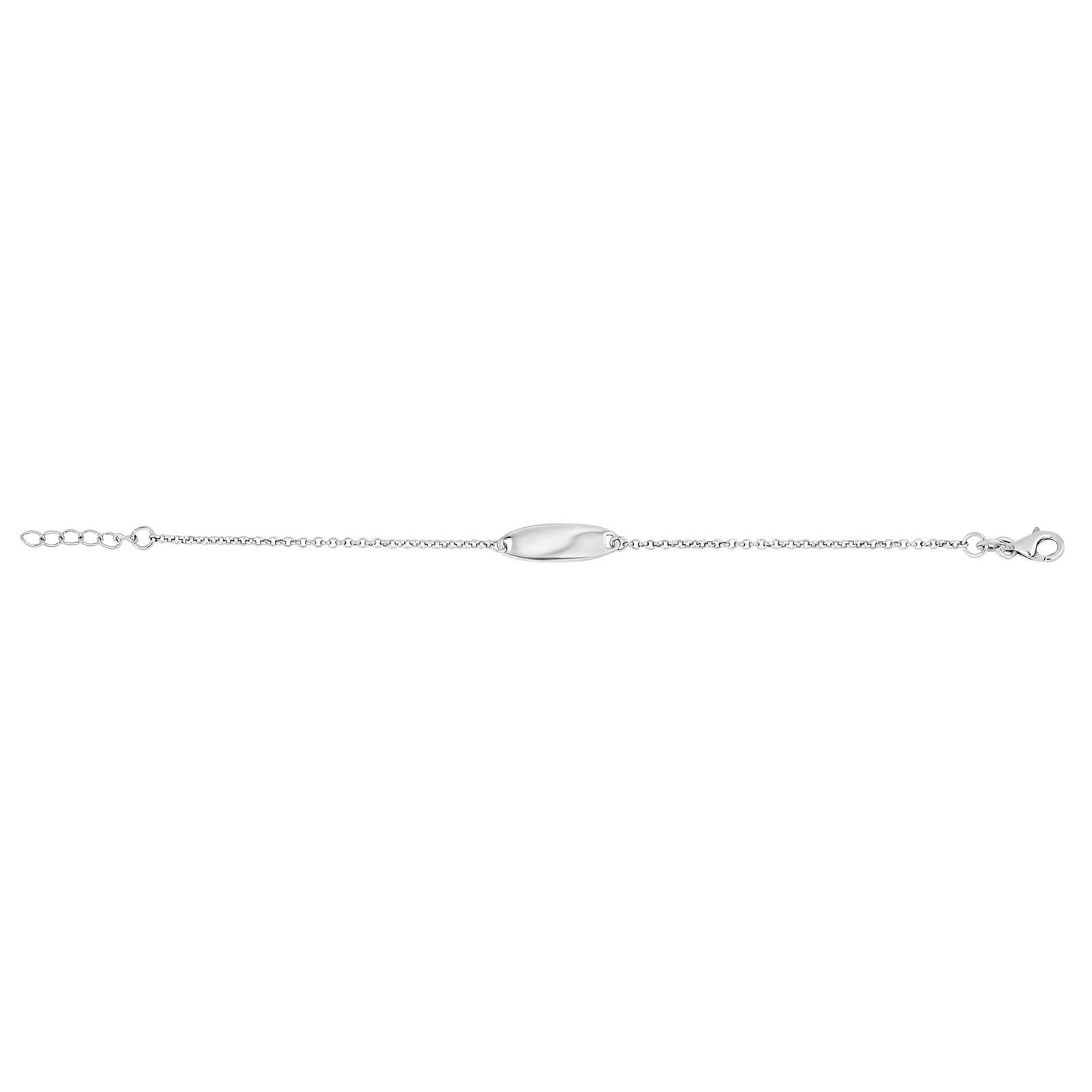 Silberarmband mit Platte - Vergoldet