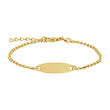 Silver bracelet w/plate