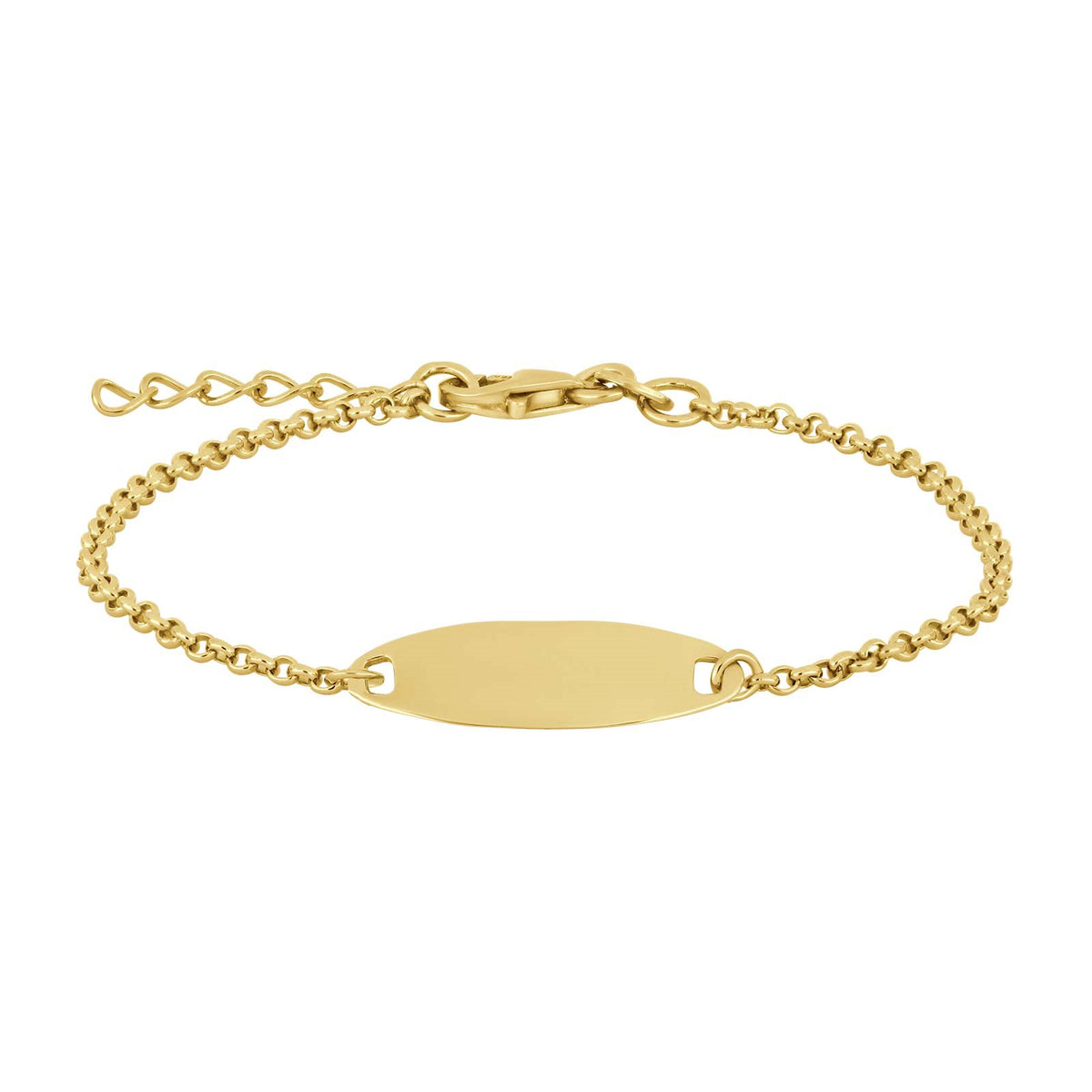 Zilveren armband met plaatje