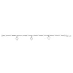 Rhod. Silberarmband m/ hertzen