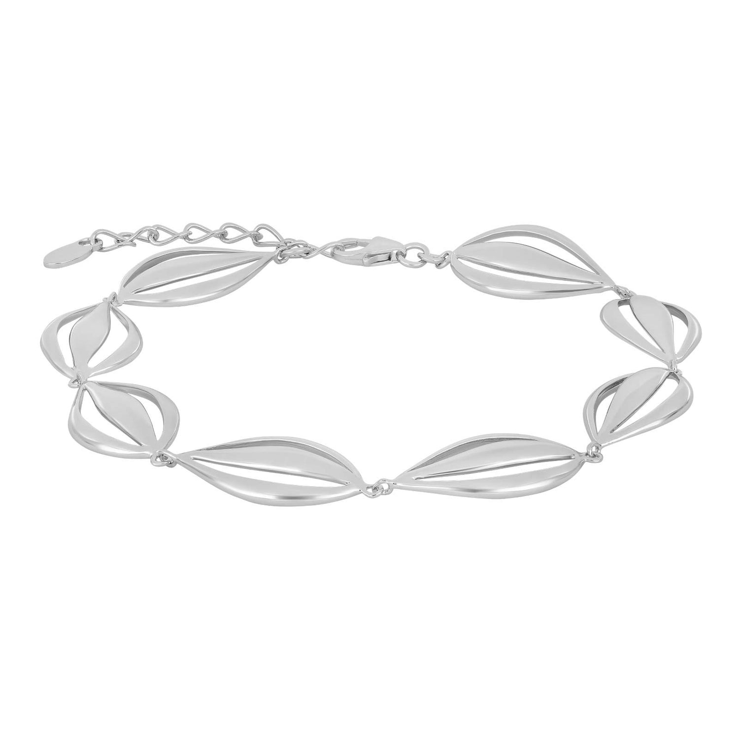 Rhod. Silber Armband