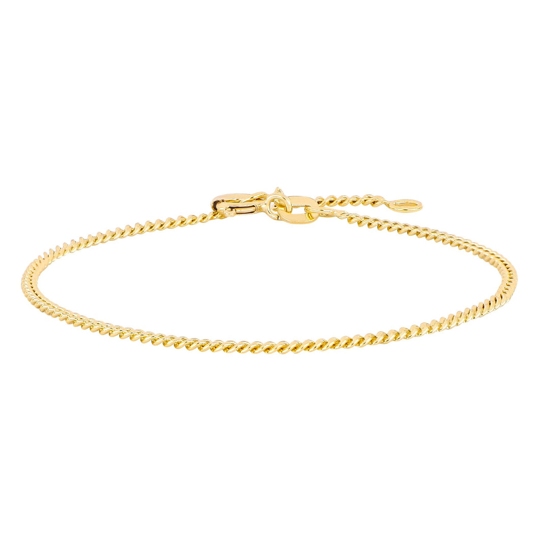 9ct. gold bracelet flat panser 50 wire