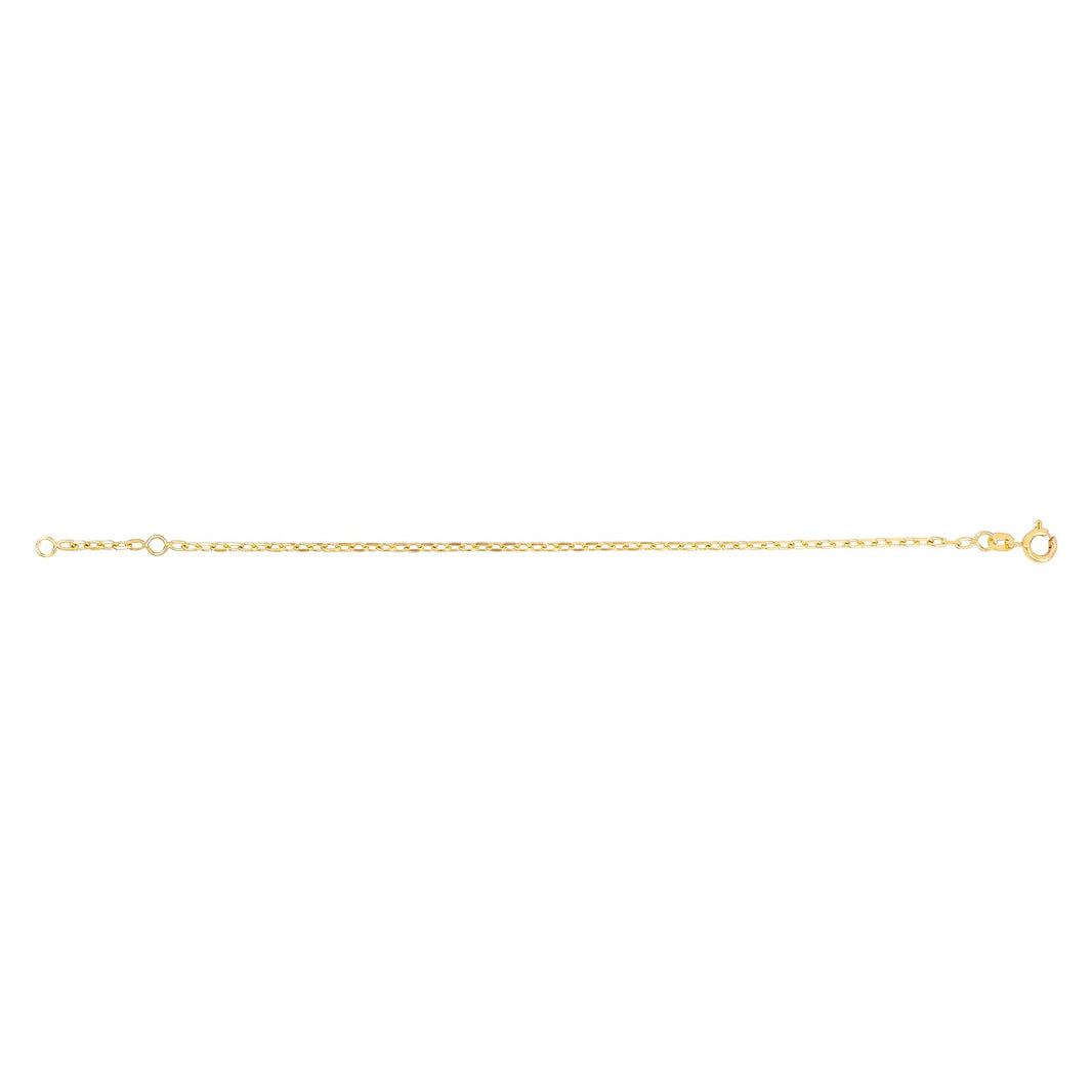9ct. gold bracelet facet anchor