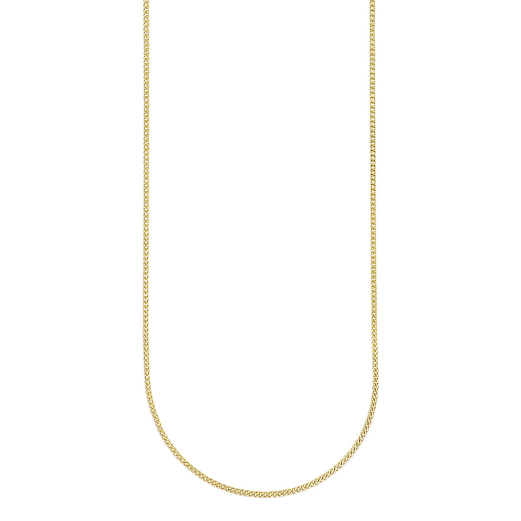 9ct. gold chain flat panser