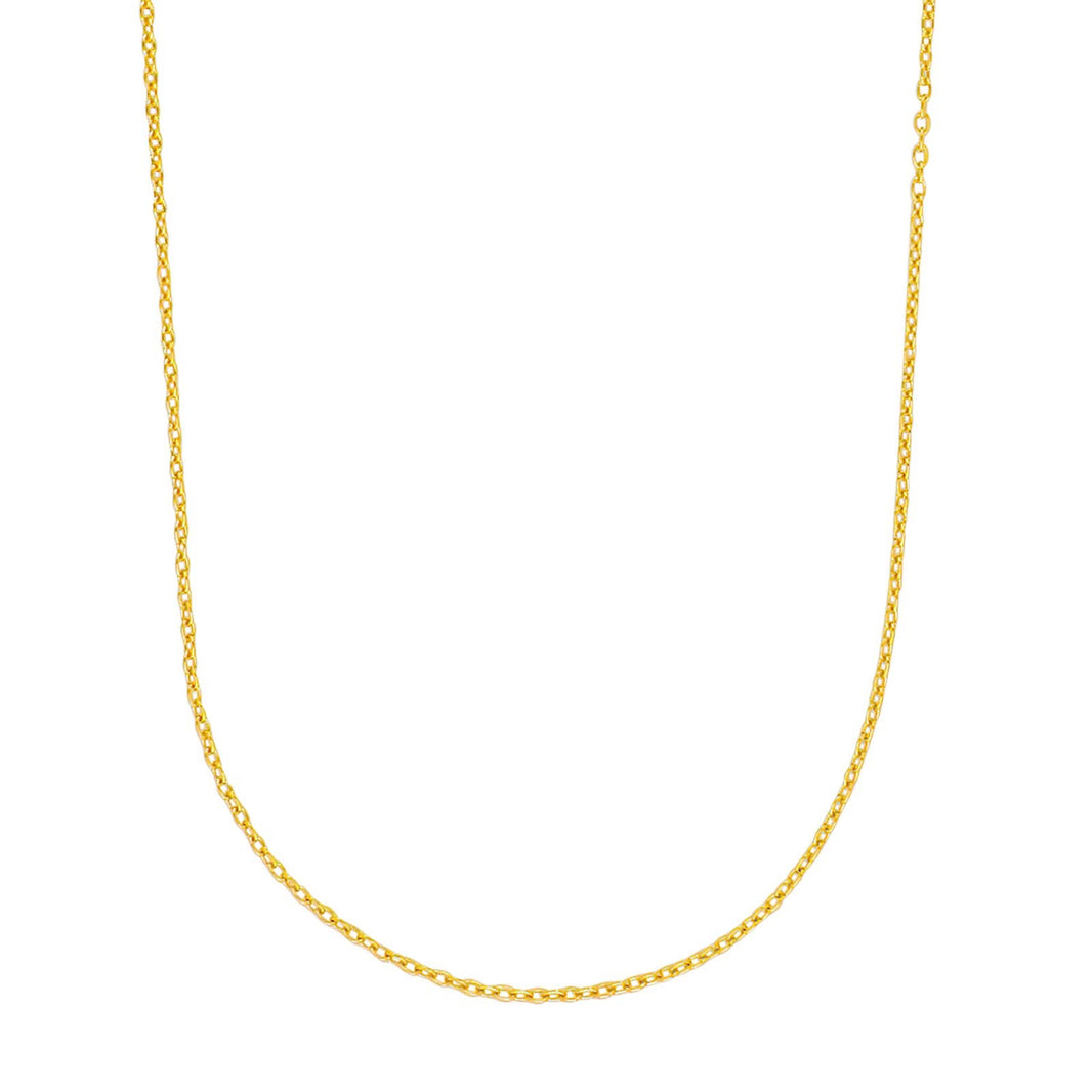 9kt. Goldkette Rund Anchor