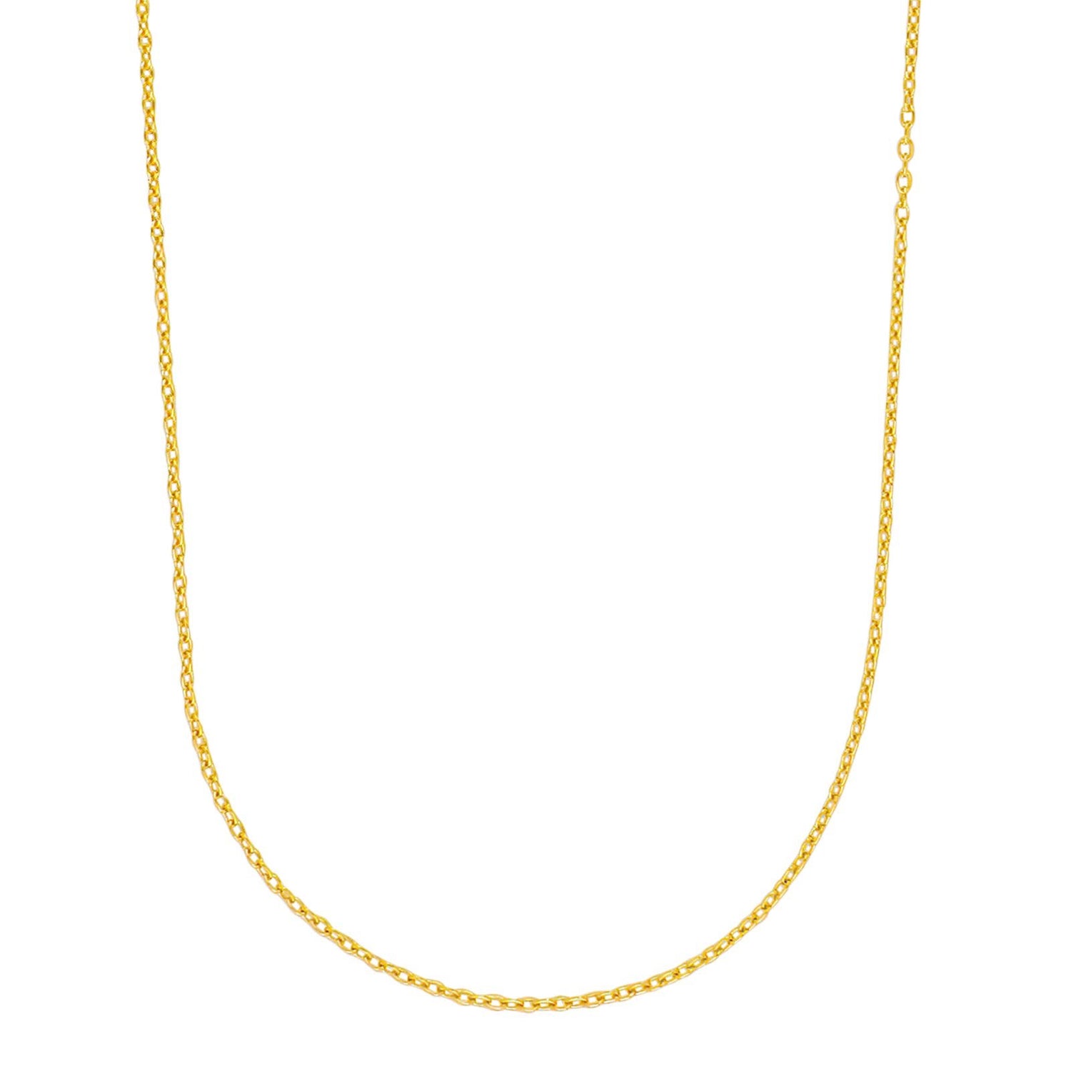 14ct. gold chain round anchor