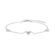 Silver bracelet heart BREEZE52