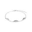 Silver bracelet LEAVE52