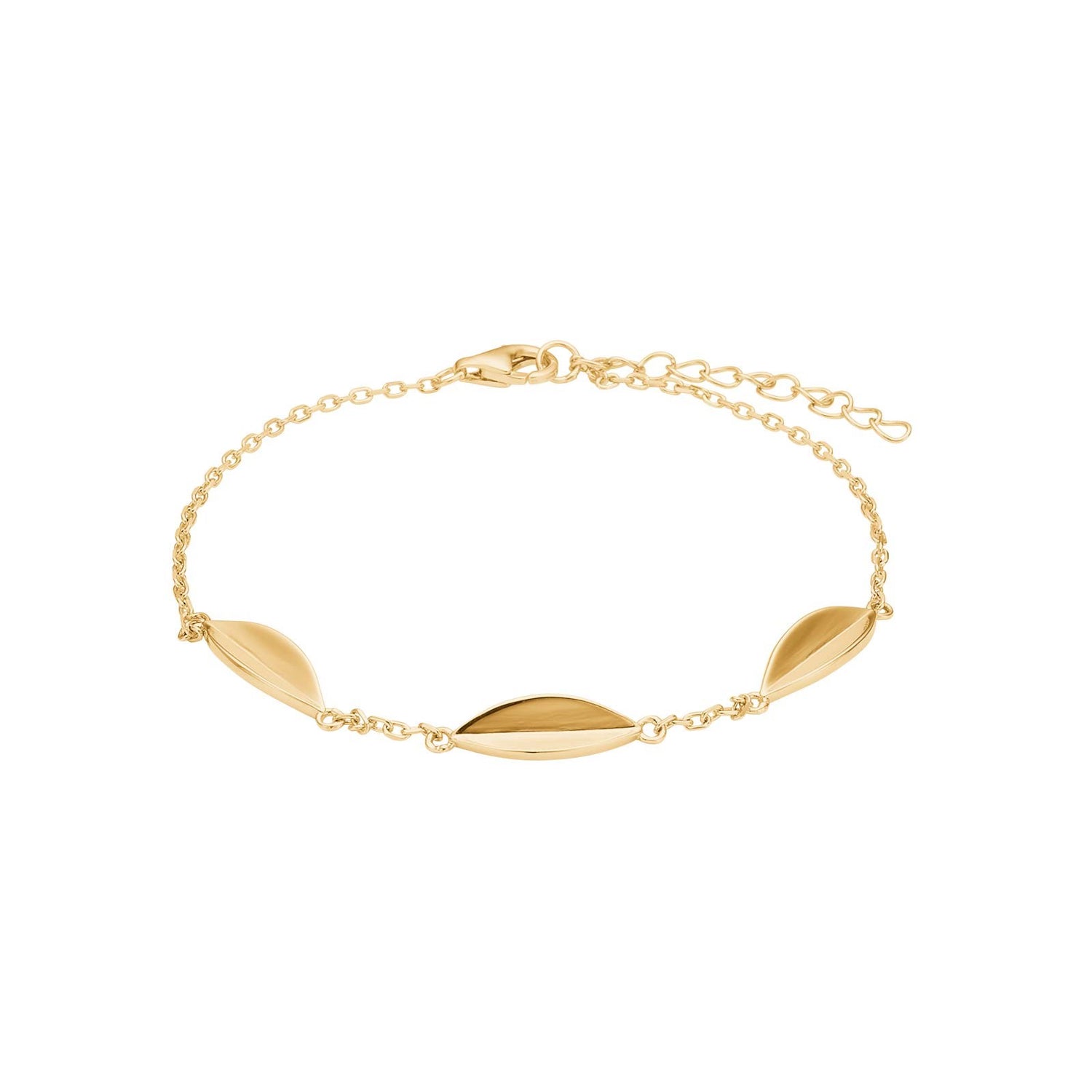 Silberarmband LEAVE52 - Vergoldet