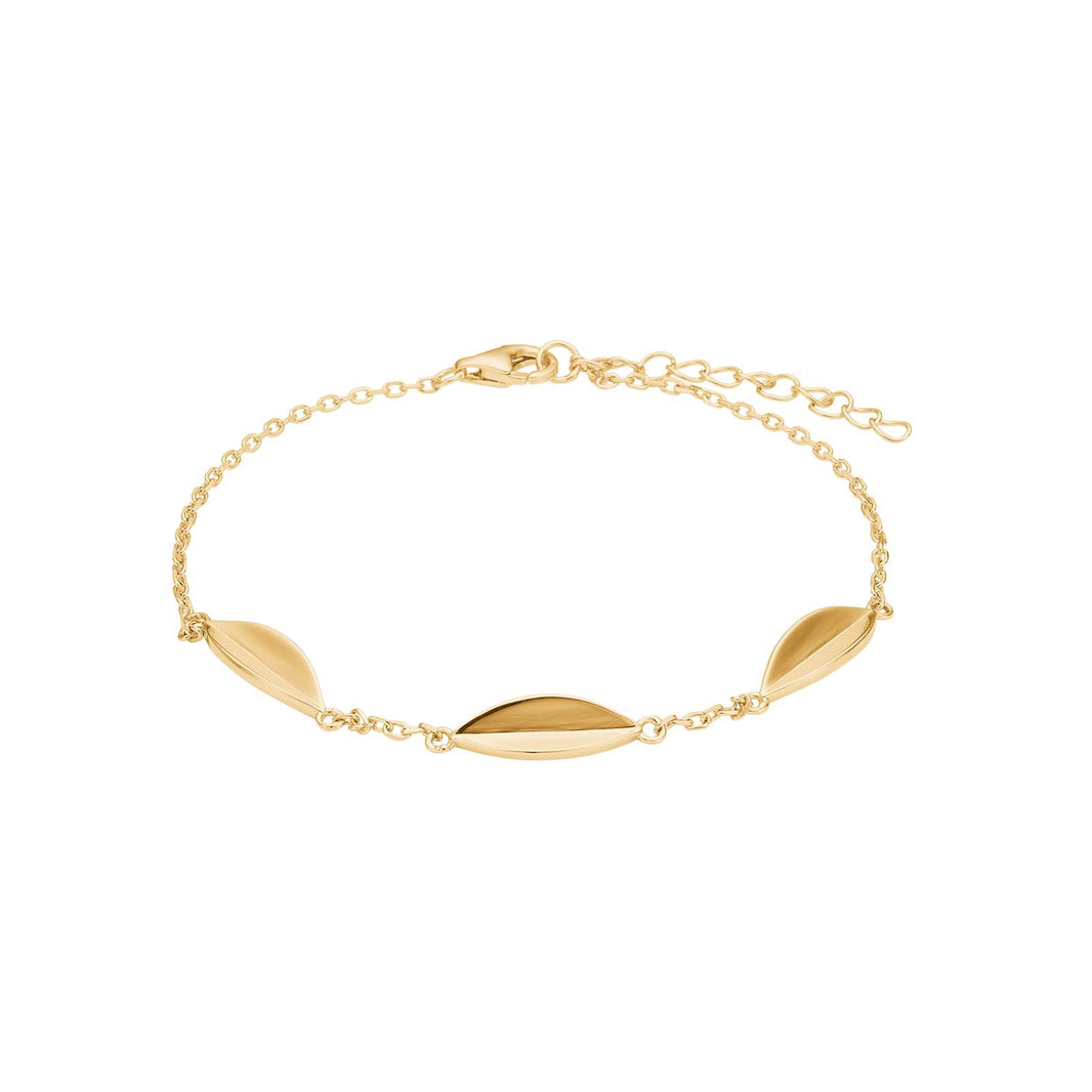 Silberarmband LEAVE52 - Vergoldet