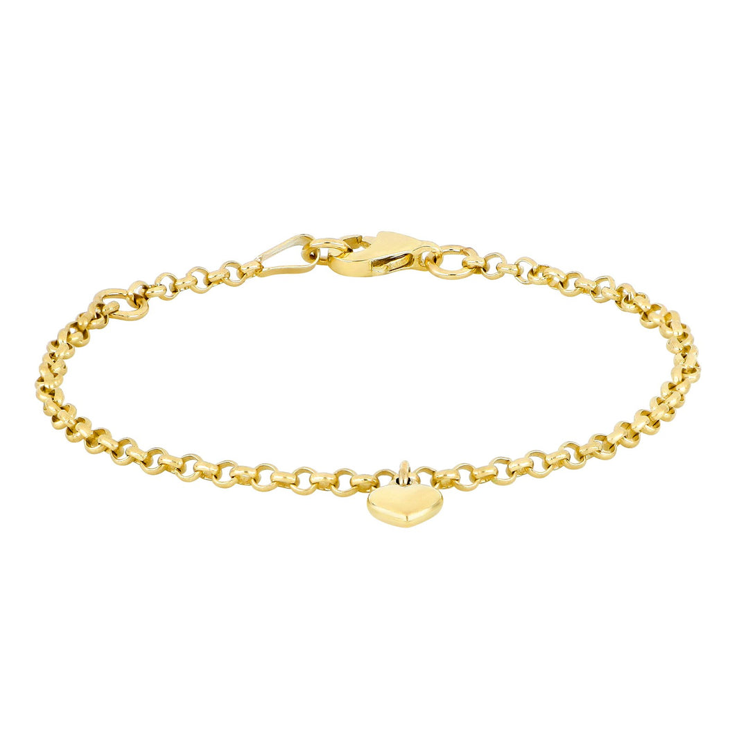 Guldarmbånd m/1 hjerte