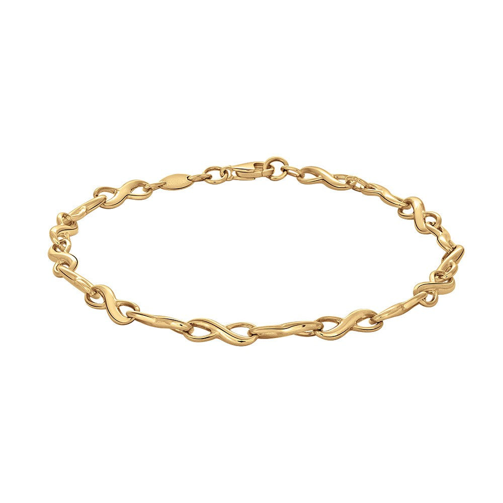 8kt. guldarmbånd m/uendelighedstegn