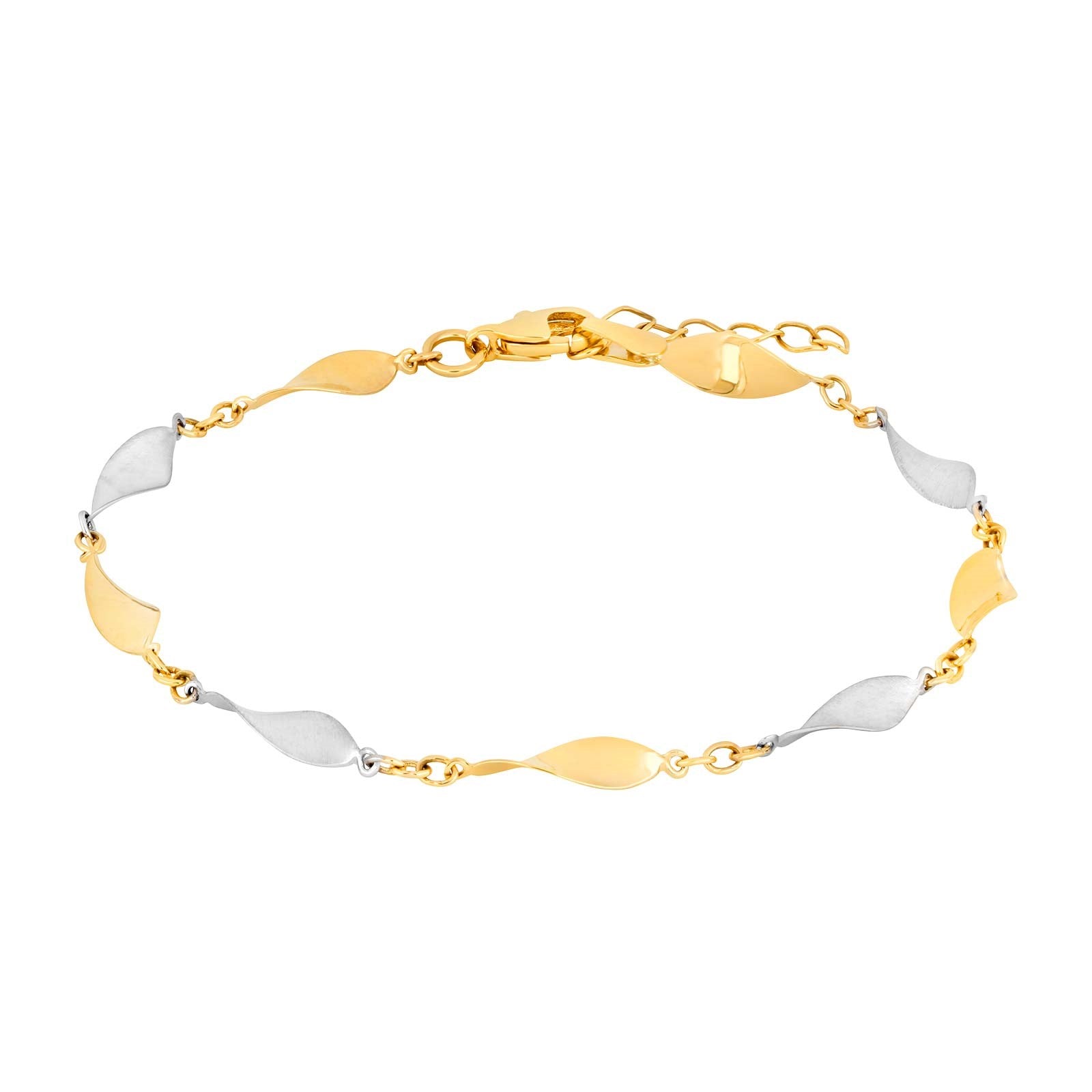 8ct. gold bracelet bicolor