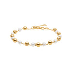 8kt. Gold Armband m/FWT