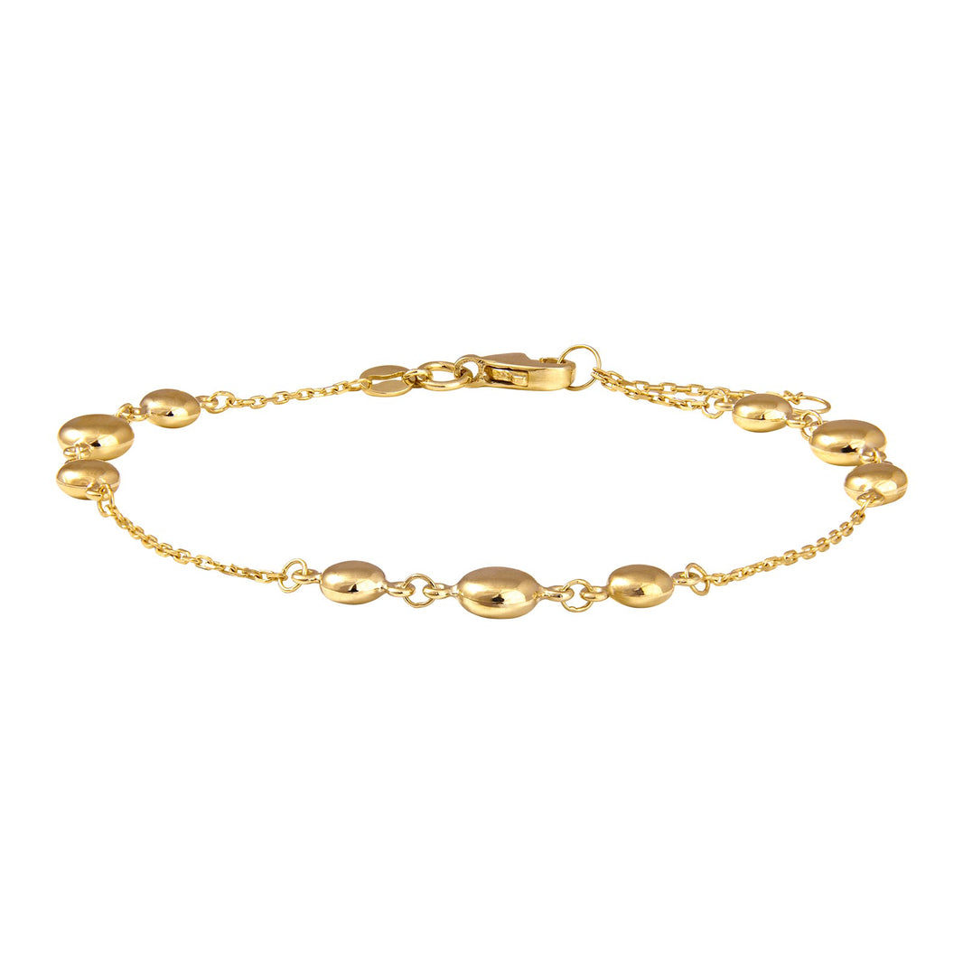 8ct. gold bracelet w/balls