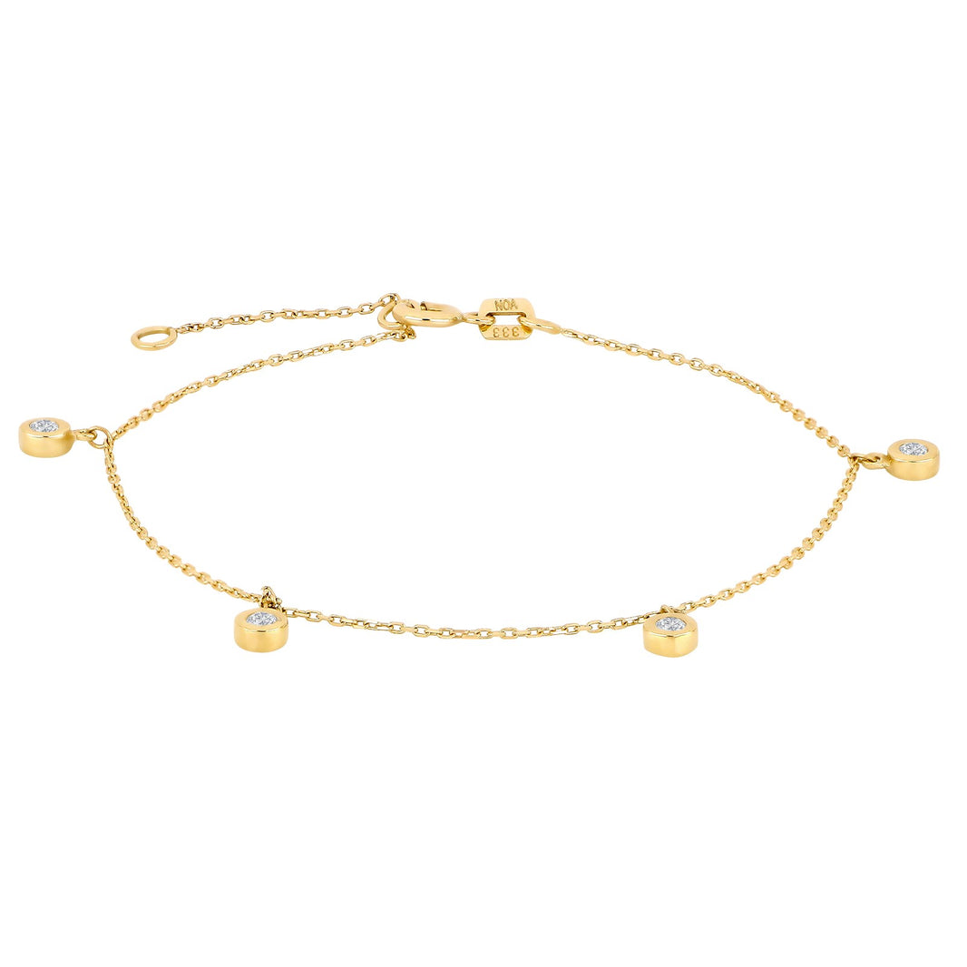 8ct. gold bracelet w/cz