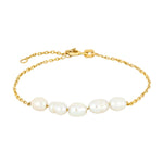 8ct. gold bracelet w/freshwaterpearl