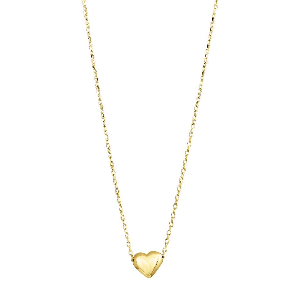 8ct. gold necklace w/heart