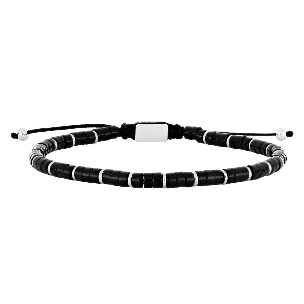 SON Armband matt schwarzer Onyx 19-25cm