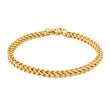 SON Armband Stahl IP Gold blanke Box-Kette
