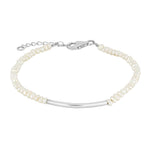 Rhod. Silberarmband PEARL52