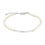 Rhod. Silberarmband PEARL52