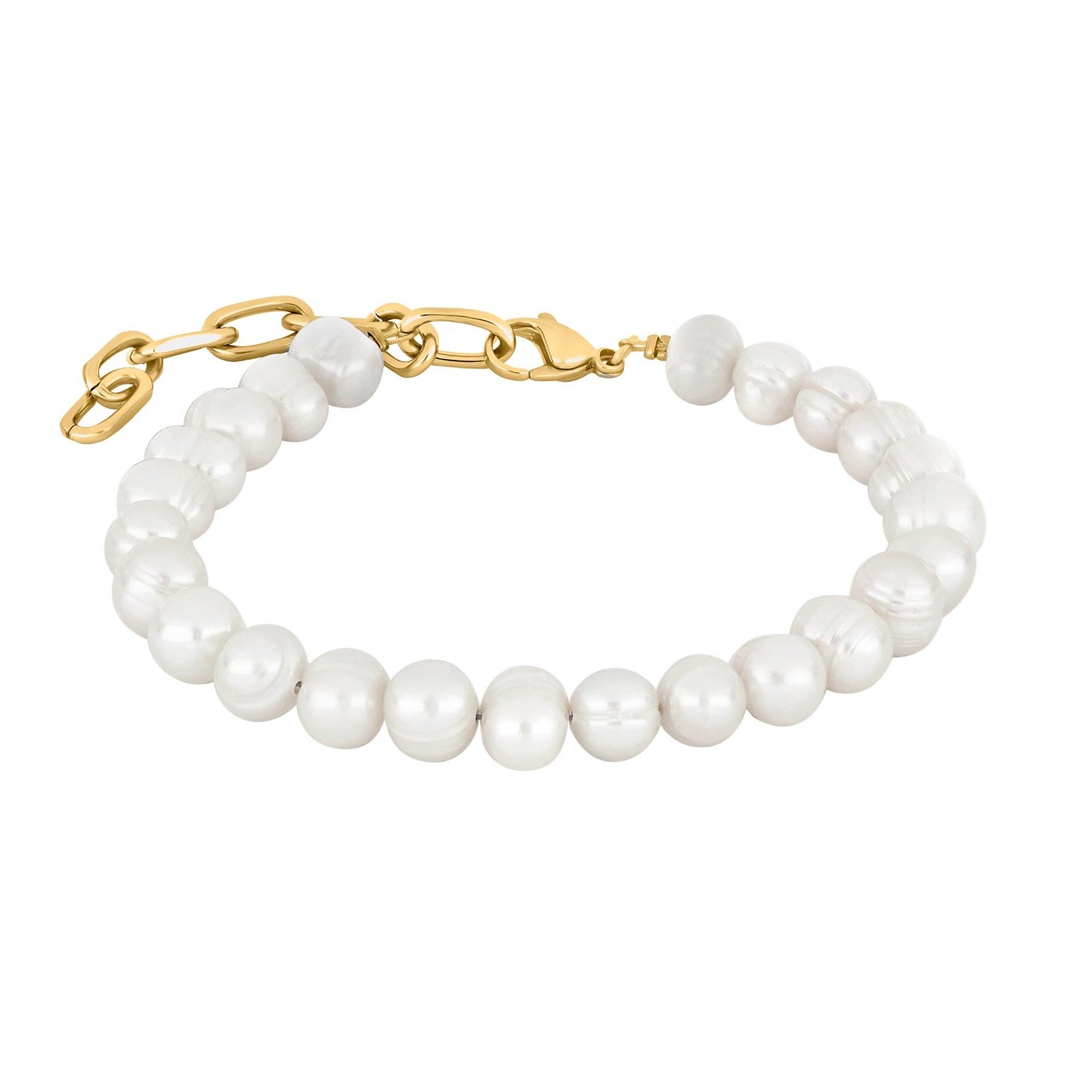 SON bracelet steel + FWP 23cm - IP gold