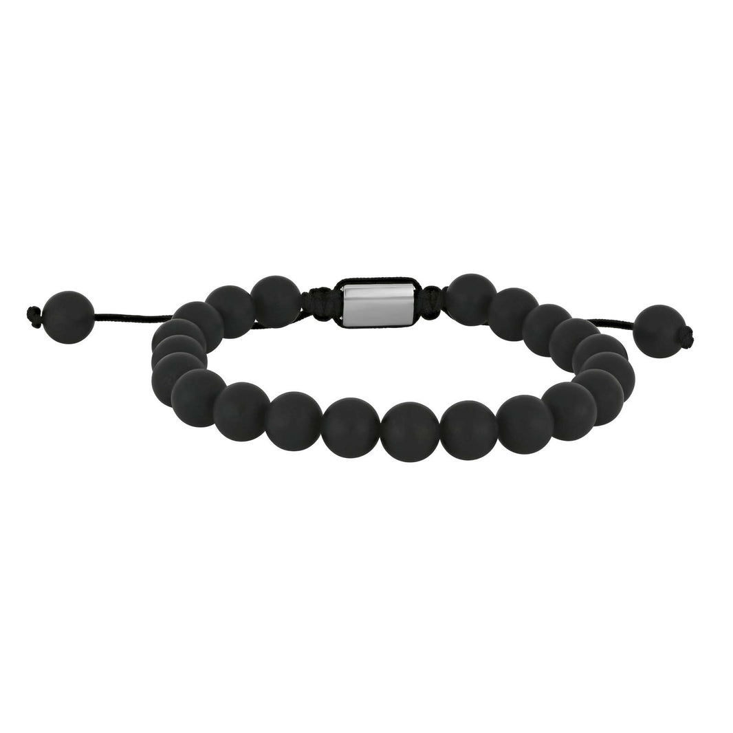 SON Armband schwartz Agate 8mm