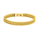 SON bracelet steel IP gold