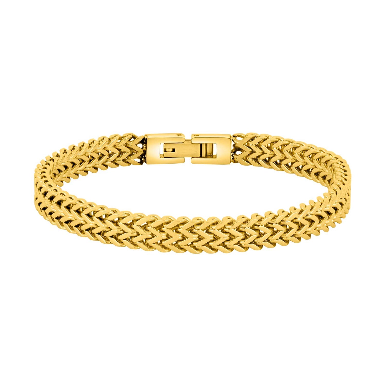 SON bracelet steel IP gold - 23