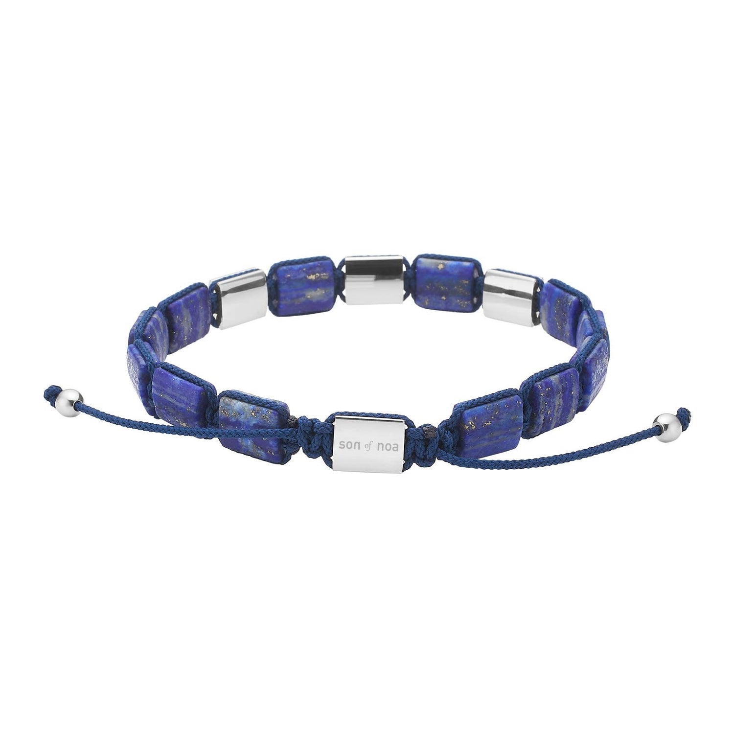 SON armbånd lapis og stål