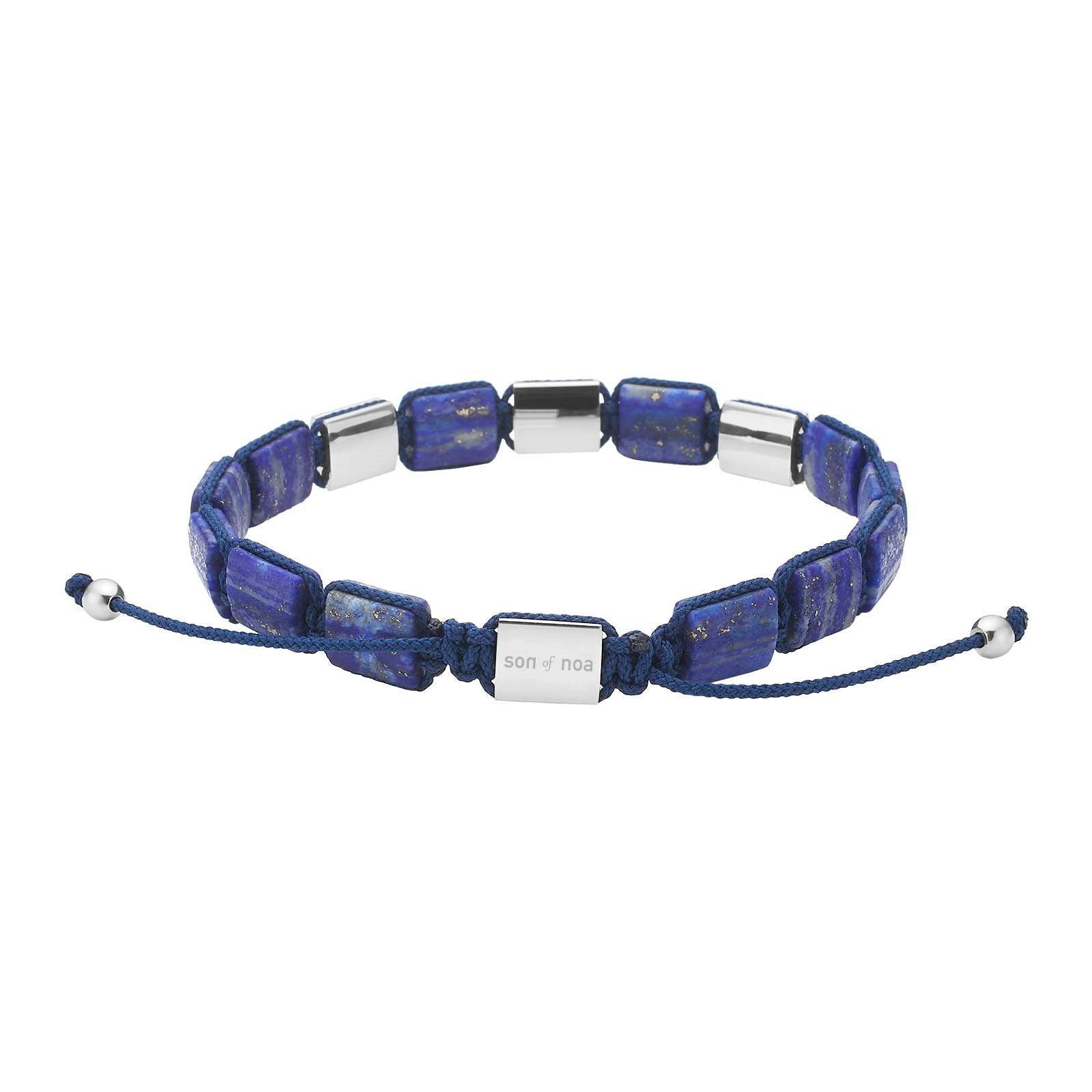 SON armbånd lapis og stål