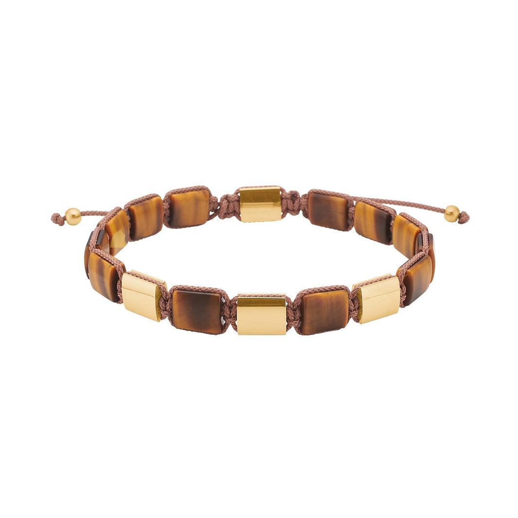 SON bracelet yellow tiger eye IP gold