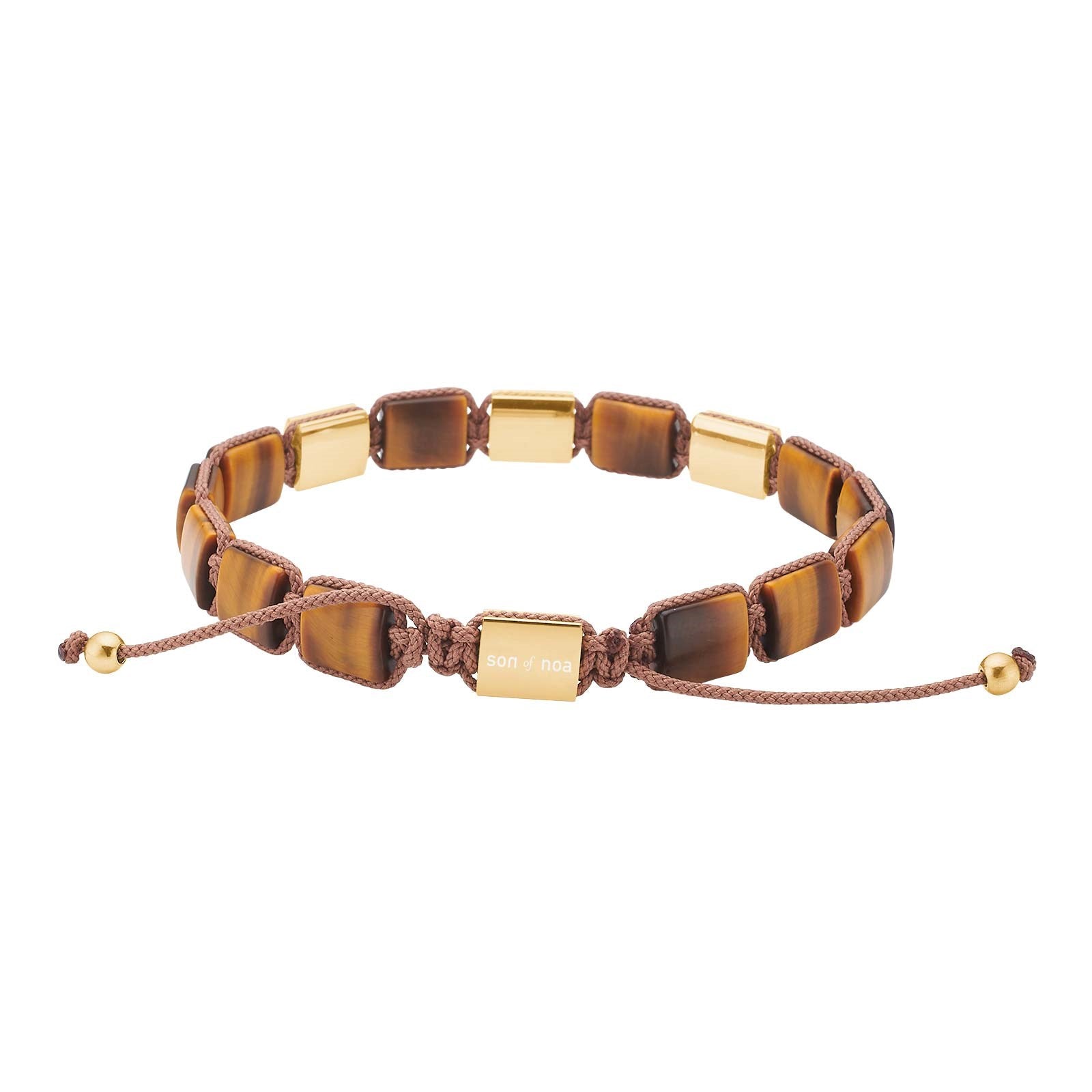 SON Armband yellow tiger eye IP gold