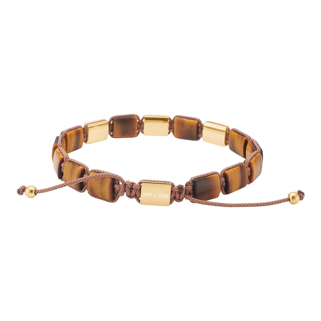SON bracelet yellow tiger eye IP gold