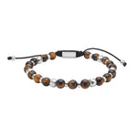 SON bracelet yellow tiger eye w.steel