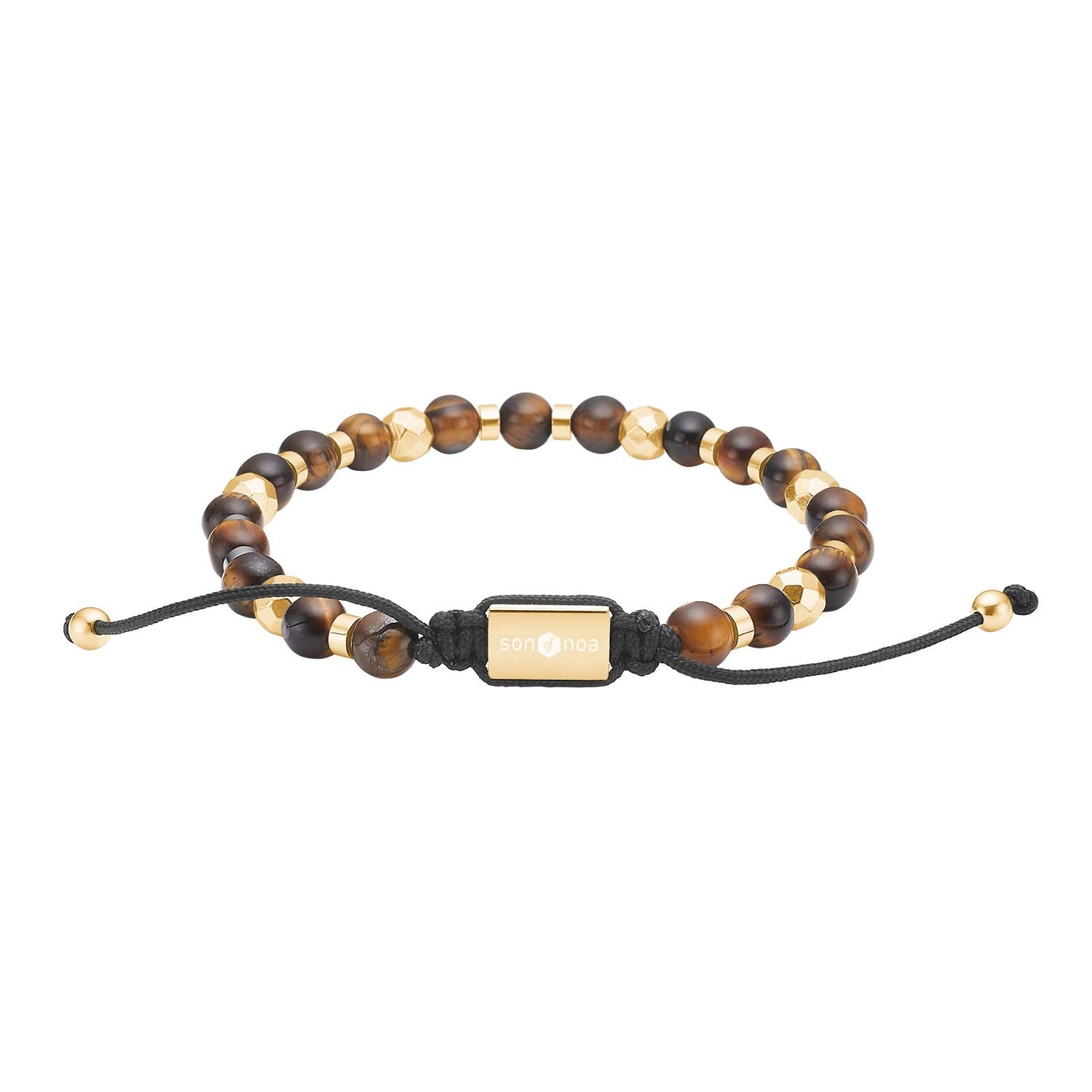 SON Armband yellow tiger eye IP gold