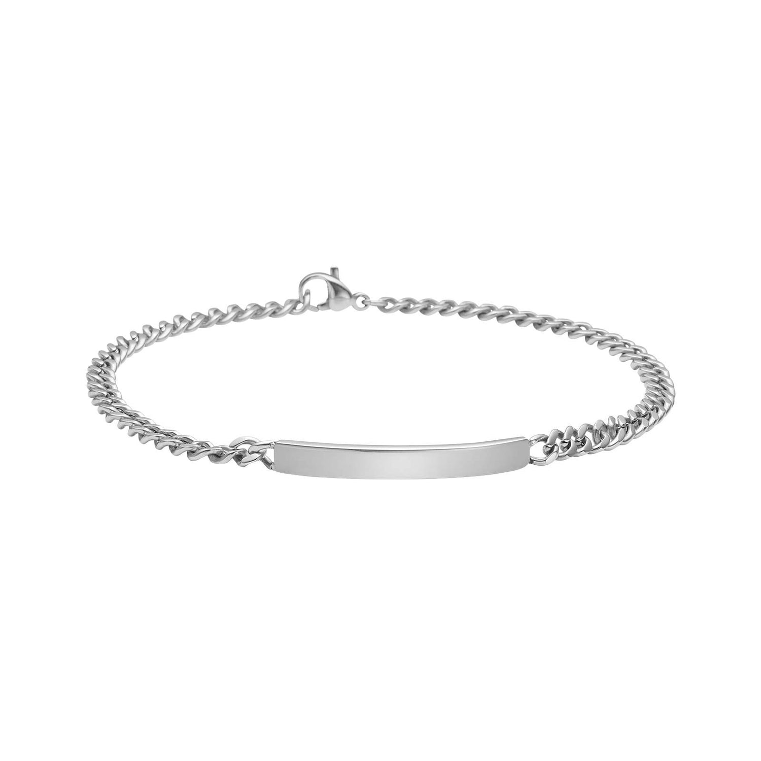 SON bracelet steel with plate - 23