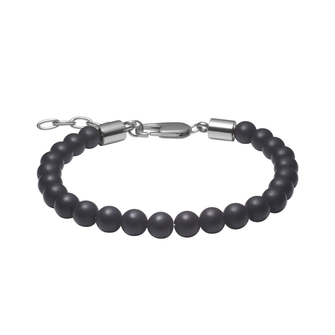 SON bracelet matt black onyx 19-23cm
