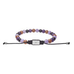SON bracelet, purple 6mm, 19cm - 25cm