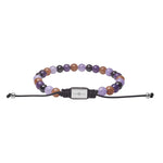 SON bracelet, purple 6mm, 19cm - 25cm