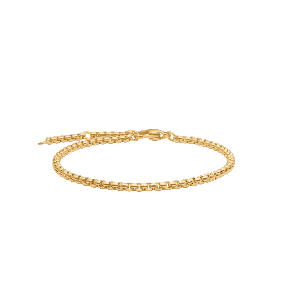 SON chain steel IP gold, round venezia 16+3cm