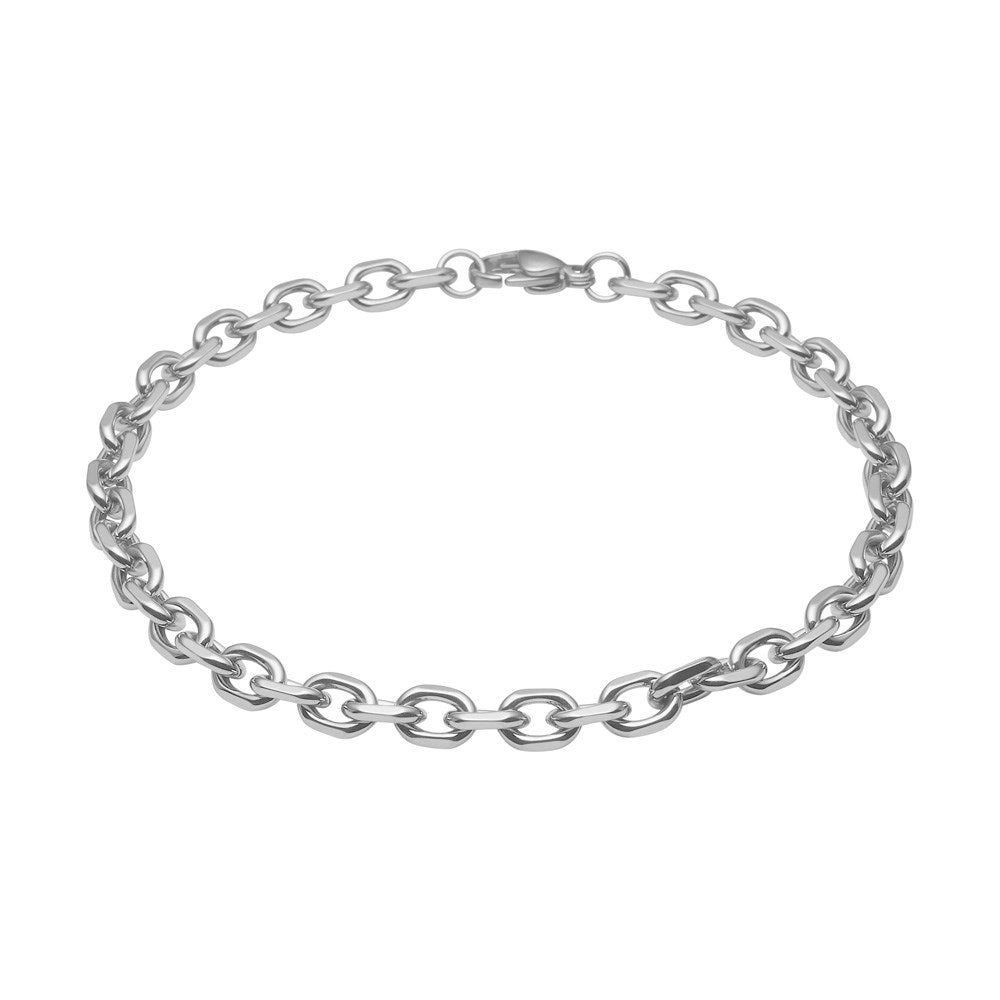 SON steel anchor faceted bracelet - 23