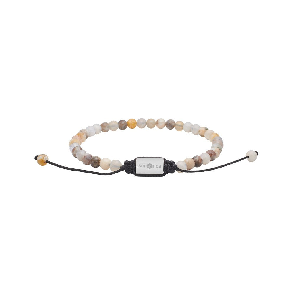 SON Armband Bambusblatt-Jaspis  4mm, 19-25cm
